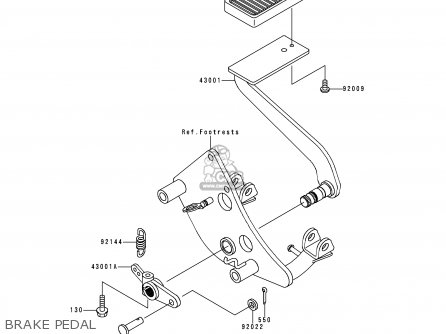 BRAKE PEDAL - VN800C1 VN800 DRIFTER 1999 EUROPE UK FR NR SP