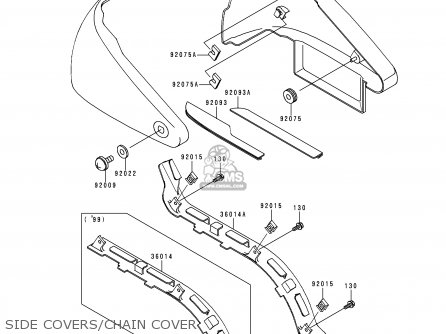 SIDE COVERS/CHAIN COVER - VN800C1 VN800 DRIFTER 1999 EUROPE UK FR NR SP