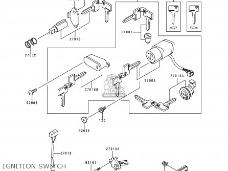 IGNITION SWITCH - VN800C1 VN800 DRIFTER 1999 EUROPE UK FR NR SP