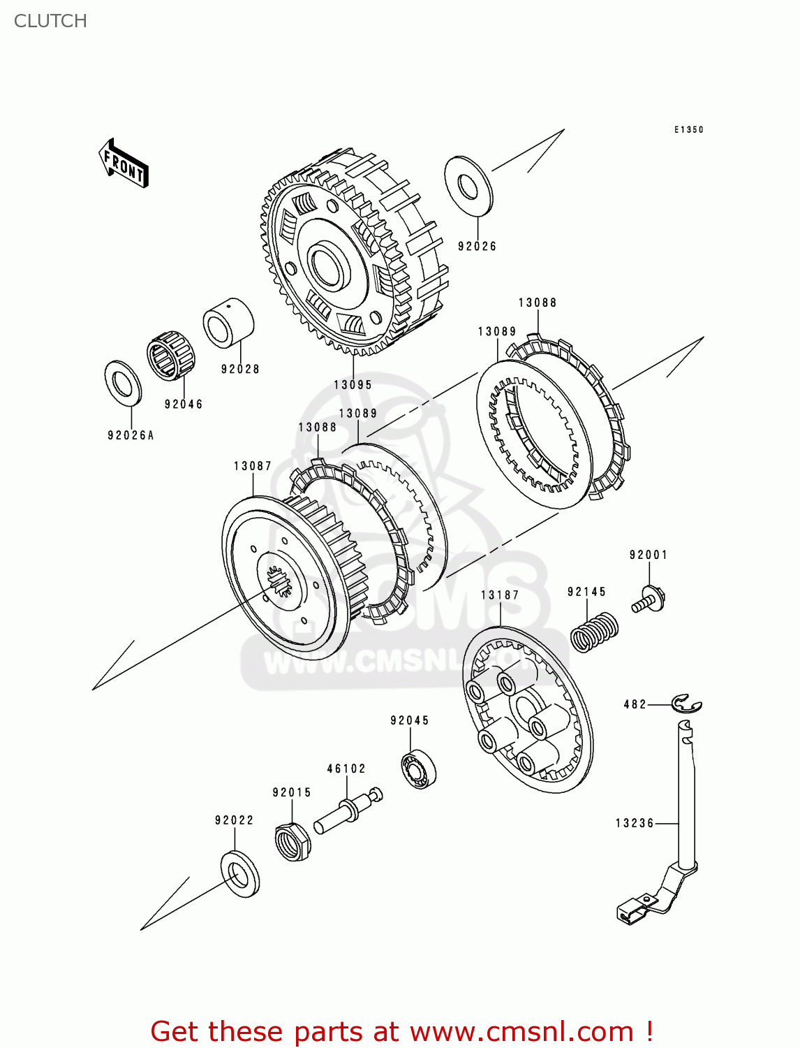 CLUTCH VN800C1 VULCAN 800 DRIFTER 1999 CANADA