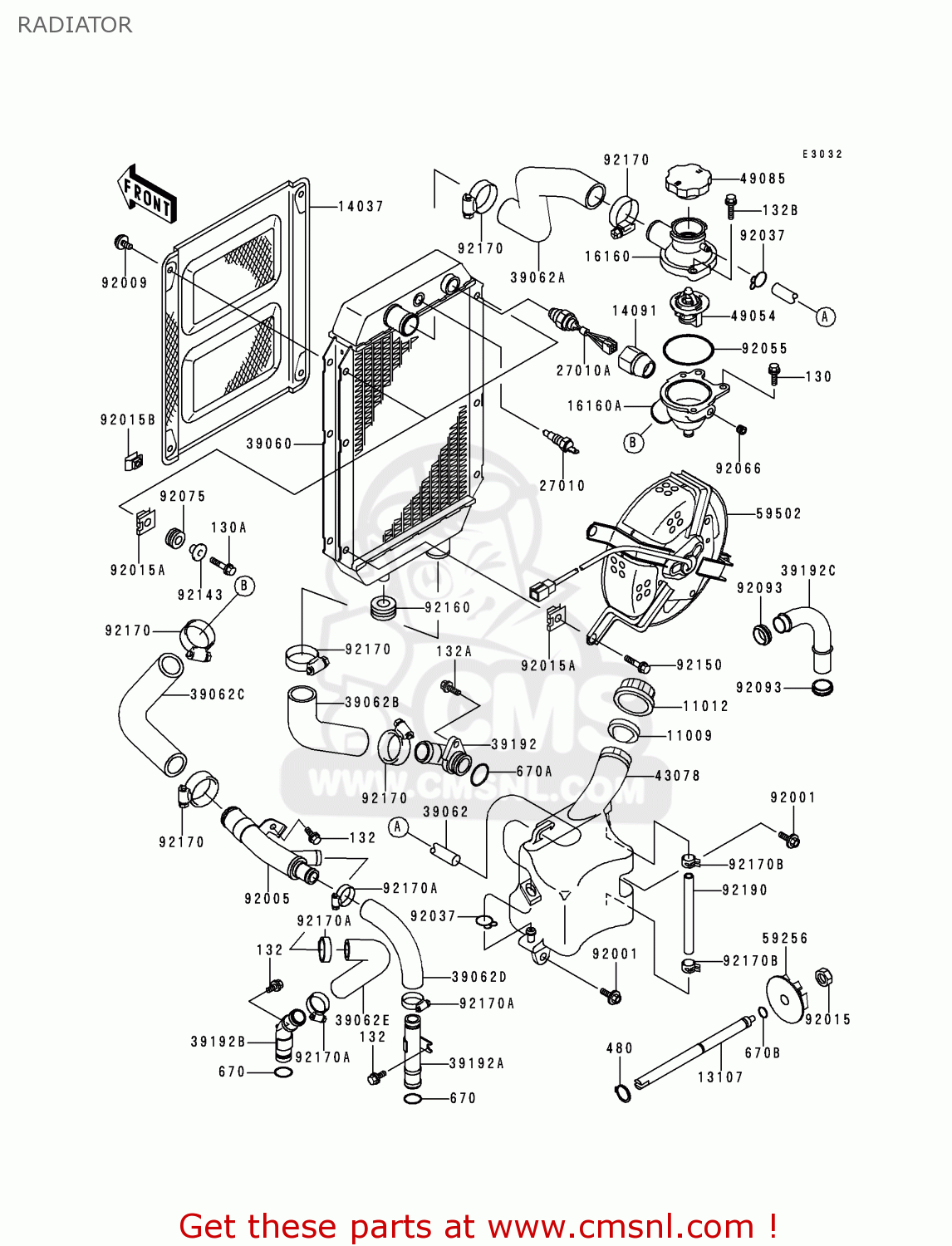 RADIATOR VN800C1 VULCAN 800 DRIFTER 1999 CANADA