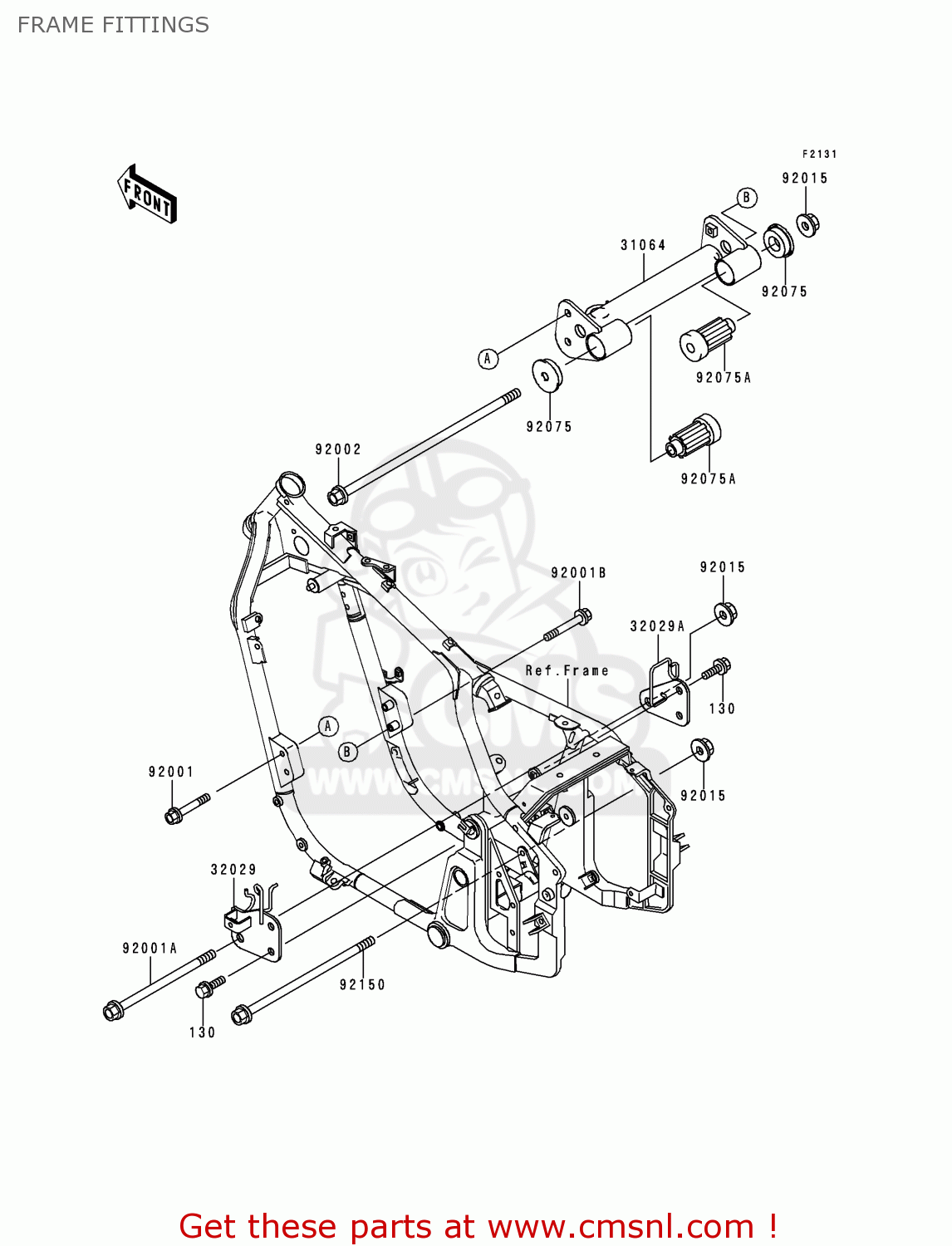 FRAME FITTINGS VN800C1 VULCAN 800 DRIFTER 1999 CANADA