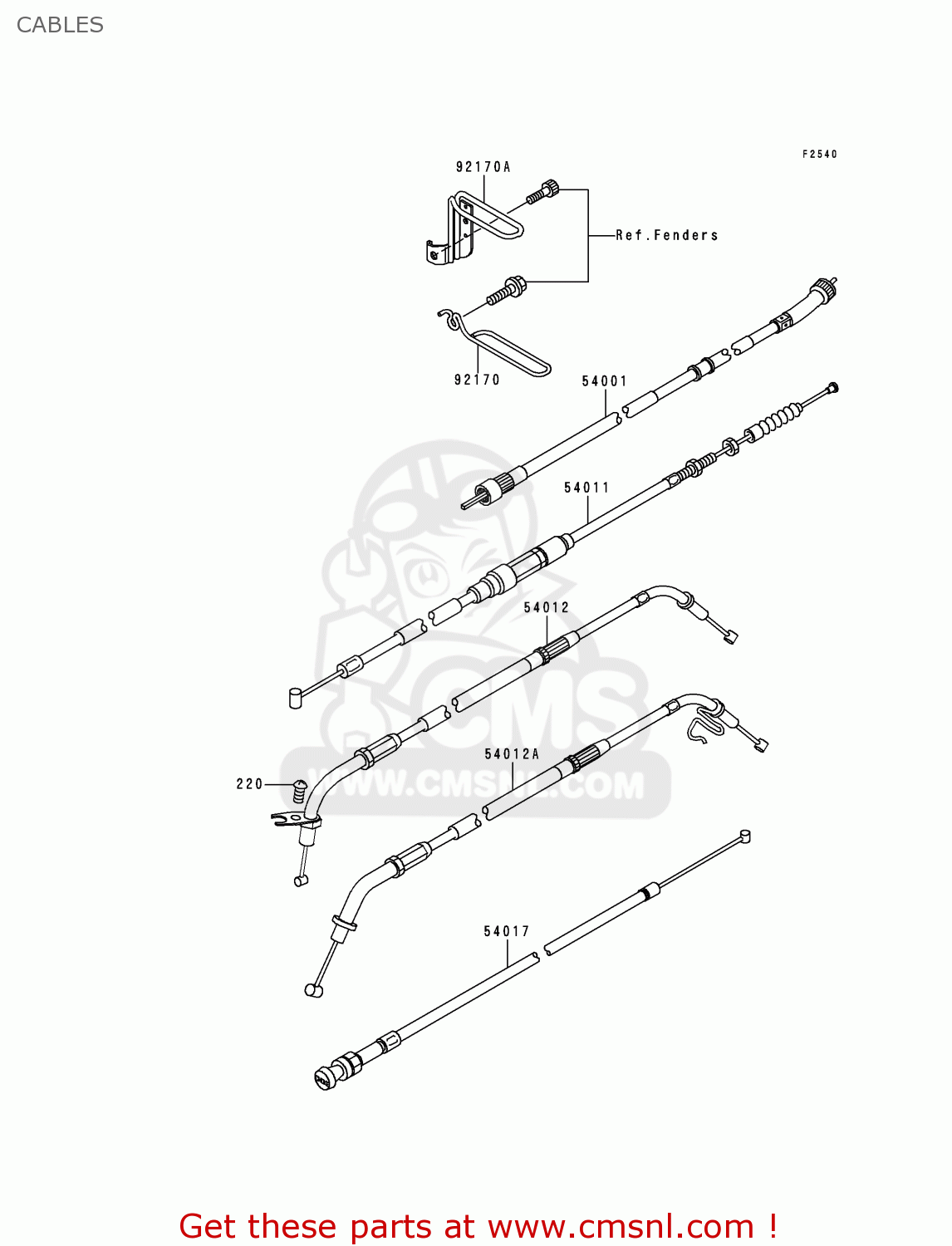 CABLES VN800C1 VULCAN 800 DRIFTER 1999 CANADA