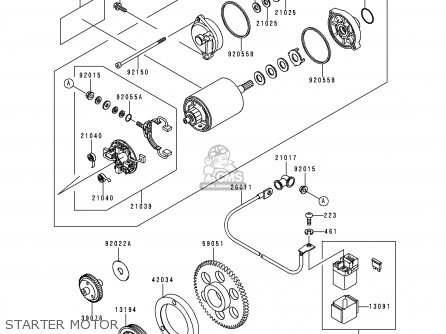 STARTER MOTOR - VN800C1 VULCAN 800 DRIFTER 1999 CANADA