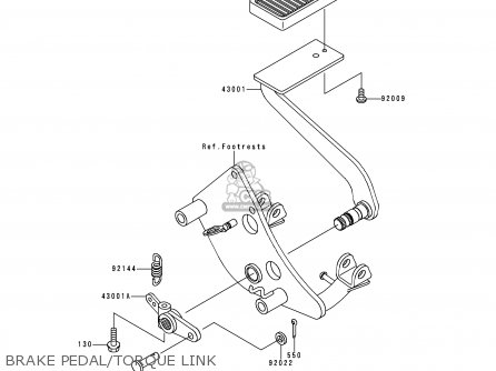 BRAKE PEDAL/TORQUE LINK - VN800C1 VULCAN 800 DRIFTER 1999 CANADA