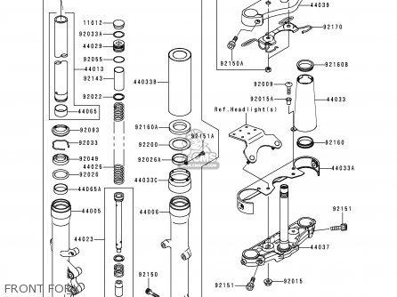 FRONT FORK - VN800C1 VULCAN 800 DRIFTER 1999 CANADA