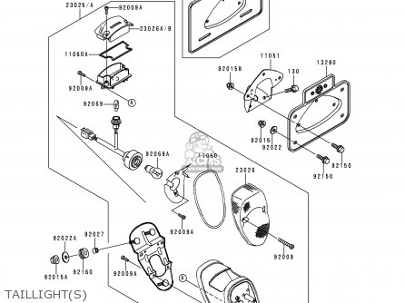 TAILLIGHT(S) - VN800C1 VULCAN 800 DRIFTER 1999 CANADA