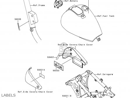 LABELS - VN800C1 VULCAN 800 DRIFTER 1999 CANADA