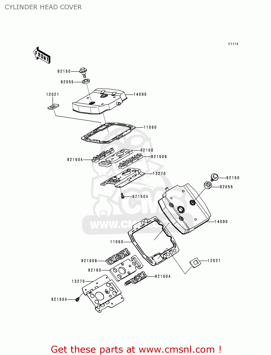 CYLINDER HEAD COVER VN800C2 VULCAN 800 DRIFTER 2000 USA CALIFORNIA CANADA