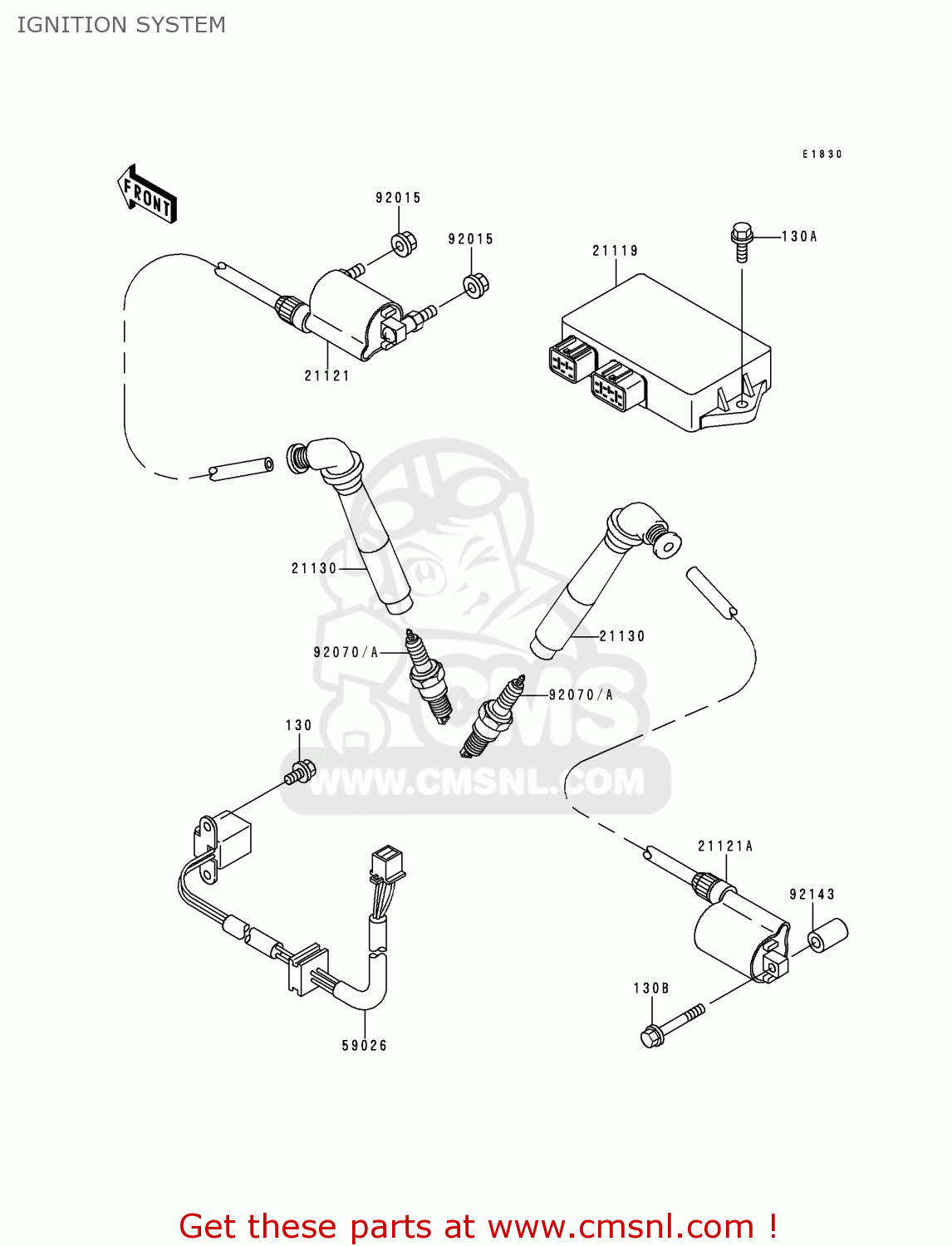 IGNITION SYSTEM VN800C2 VULCAN 800 DRIFTER 2000 USA CALIFORNIA CANADA