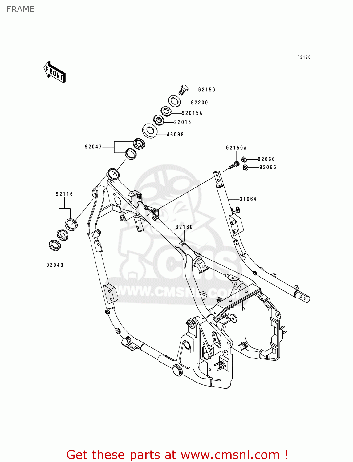 FRAME VN800C2 VULCAN 800 DRIFTER 2000 USA CALIFORNIA CANADA