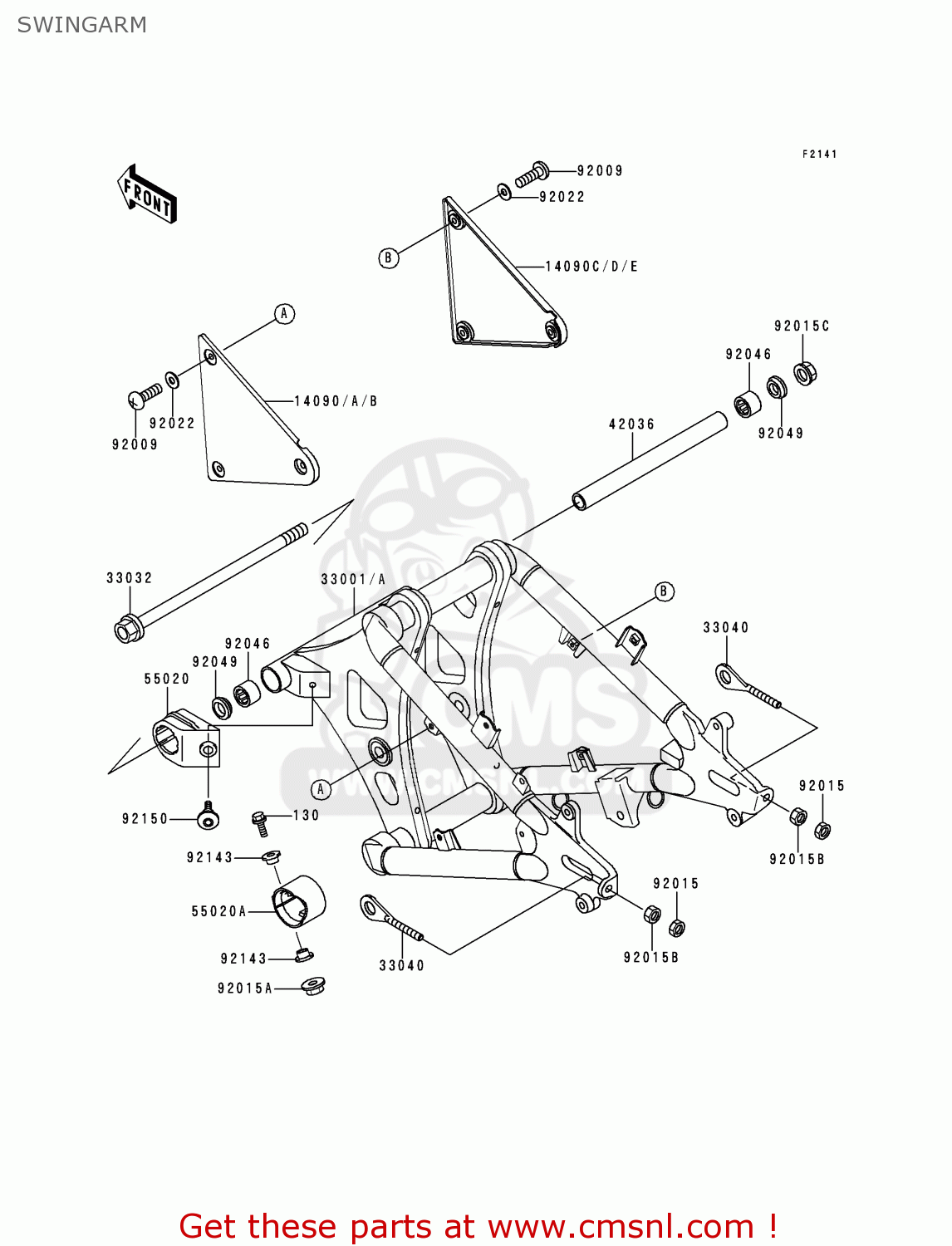 SWINGARM VN800C2 VULCAN 800 DRIFTER 2000 USA CALIFORNIA CANADA