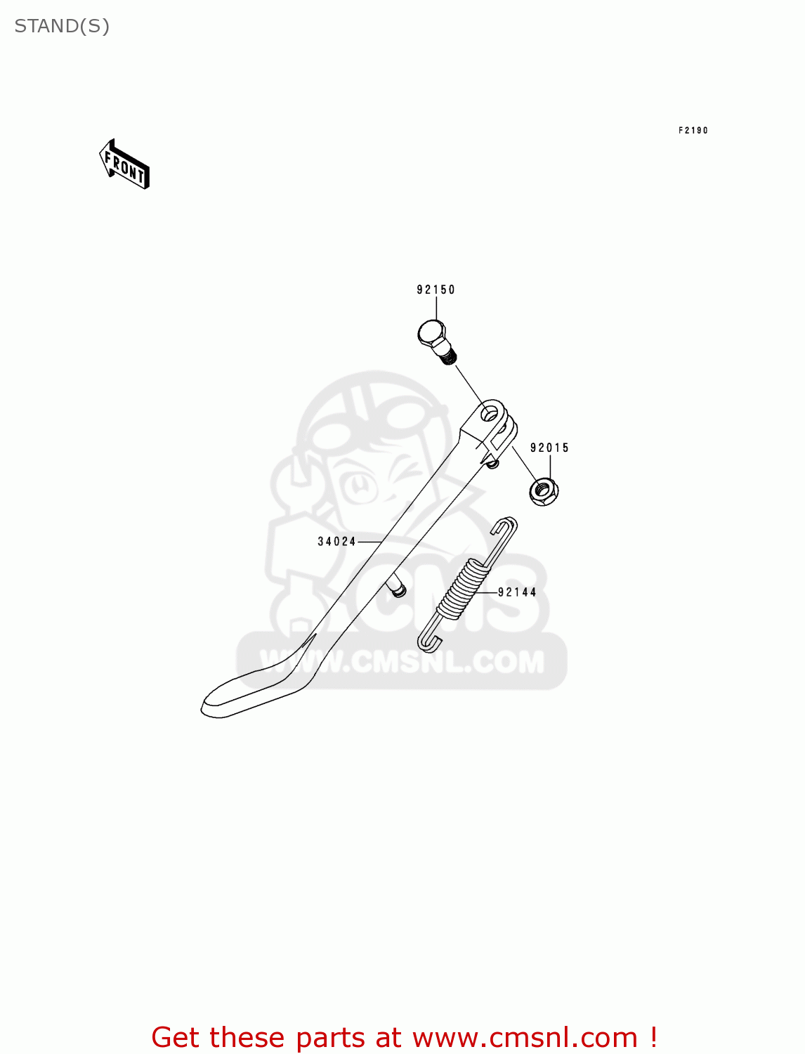 STAND(S) VN800C2 VULCAN 800 DRIFTER 2000 USA CALIFORNIA CANADA