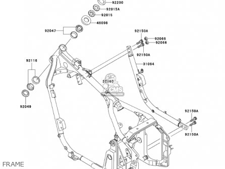 FRAME - VN800E1 VULCAN 800 DRIFTER 2001 USA CALIFORNIA CANADA