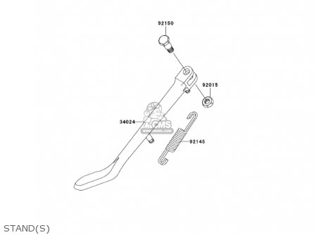 STAND(S) - VN800E1 VULCAN 800 DRIFTER 2001 USA CALIFORNIA CANADA