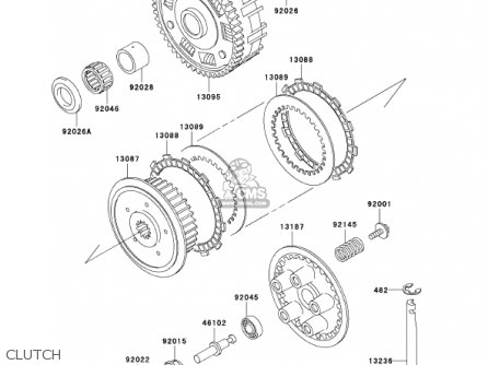 CLUTCH - VN800E1 VULCAN 800 DRIFTER 2001 USA CALIFORNIA CANADA