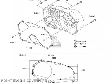 RIGHT ENGINE COVER(S) - VN800E1 VULCAN 800 DRIFTER 2001 USA CALIFORNIA CANADA