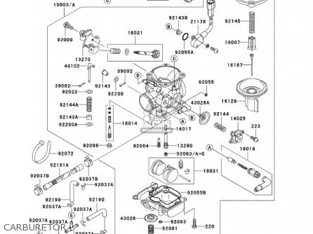 CARBURETOR - VN800E1 VULCAN 800 DRIFTER 2001 USA CALIFORNIA CANADA