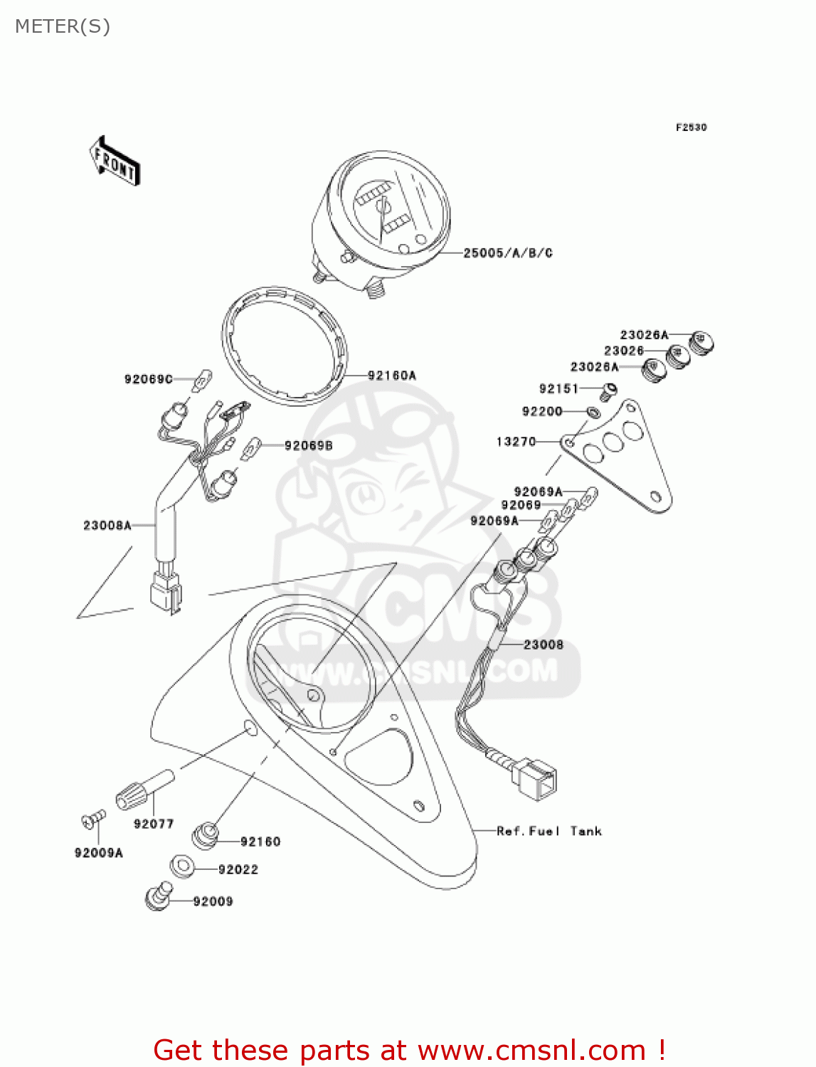 METER(S) VN800E2 VULCAN 800 DRIFTER 2002 USA CALIFORNIA CANADA