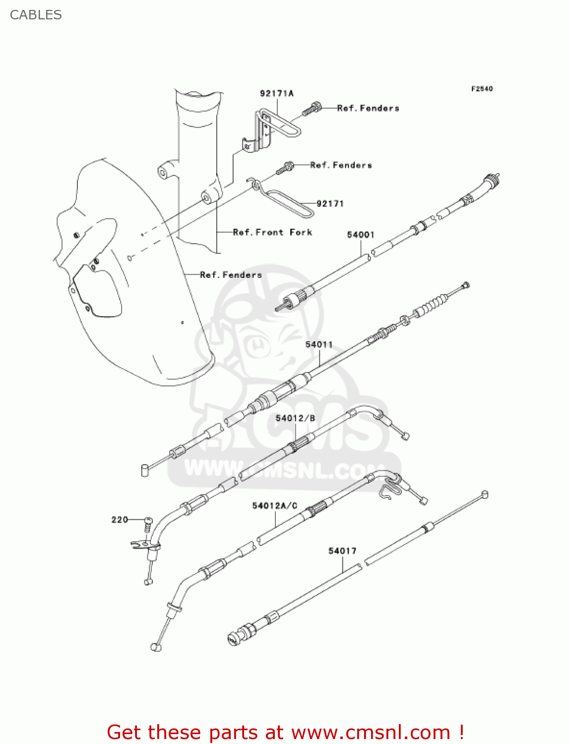 CABLES VN800E2 VULCAN 800 DRIFTER 2002 USA CALIFORNIA CANADA