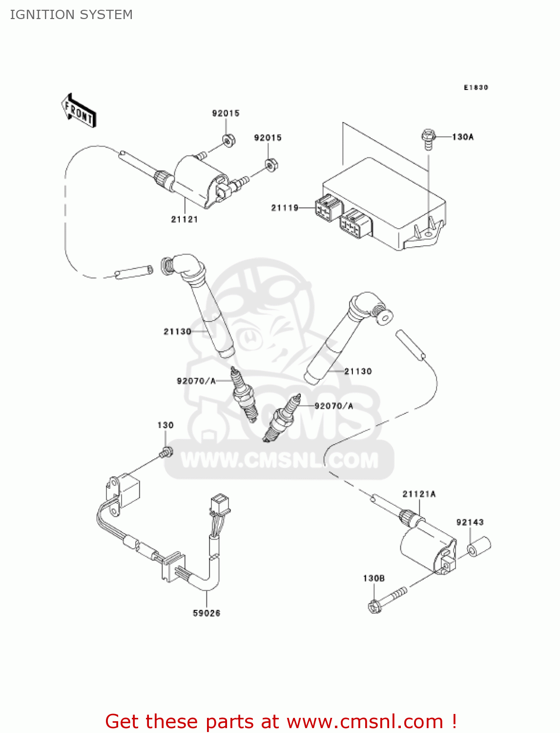 IGNITION SYSTEM VN800E2 VULCAN 800 DRIFTER 2002 USA CALIFORNIA CANADA