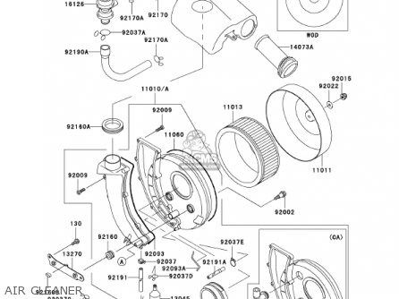 AIR CLEANER - VN800E2 VULCAN 800 DRIFTER 2002 USA CALIFORNIA CANADA