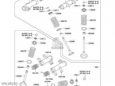 VALVE(S) - VN800E2 VULCAN 800 DRIFTER 2002 USA CALIFORNIA CANADA