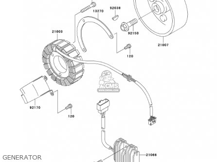 GENERATOR - VN800E2 VULCAN 800 DRIFTER 2002 USA CALIFORNIA CANADA