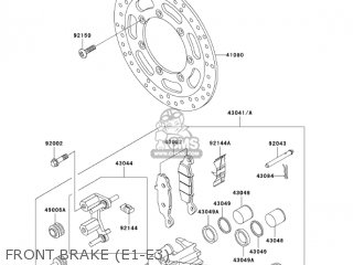 FRONT BRAKE (E1-E3) - VN800E3 VULCAN 800 DRIFTER 2003 USA CALIFORNIA CANADA