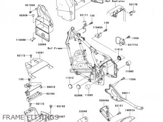 FRAME FITTINGS - VN800E4 VULCAN 800 DRIFTER 2004 USA CALIFORNIA