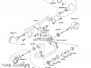 TURN SIGNALS - VN800E4 VULCAN 800 DRIFTER 2004 USA CALIFORNIA