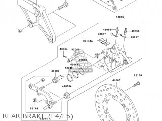 REAR BRAKE (E4/E5) - VN800E4 VULCAN 800 DRIFTER 2004 USA CALIFORNIA