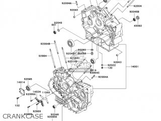 CRANKCASE - VN800E4 VULCAN 800 DRIFTER 2004 USA CALIFORNIA