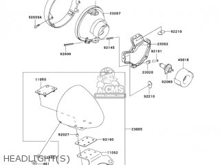 HEADLIGHT(S) - VN800E4 VULCAN 800 DRIFTER 2004 USA CALIFORNIA