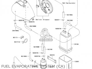 FUEL EVAPORATIVE SYSTEM (CA) - VN800E5 VULCAN 800 DRIFTER 2005 USA CALIFORNIA