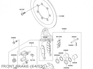 FRONT BRAKE (E4/E5) - VN800E5 VULCAN 800 DRIFTER 2005 USA CALIFORNIA