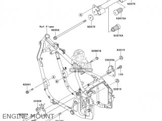 ENGINE MOUNT - VN800E5 VULCAN 800 DRIFTER 2005 USA CALIFORNIA