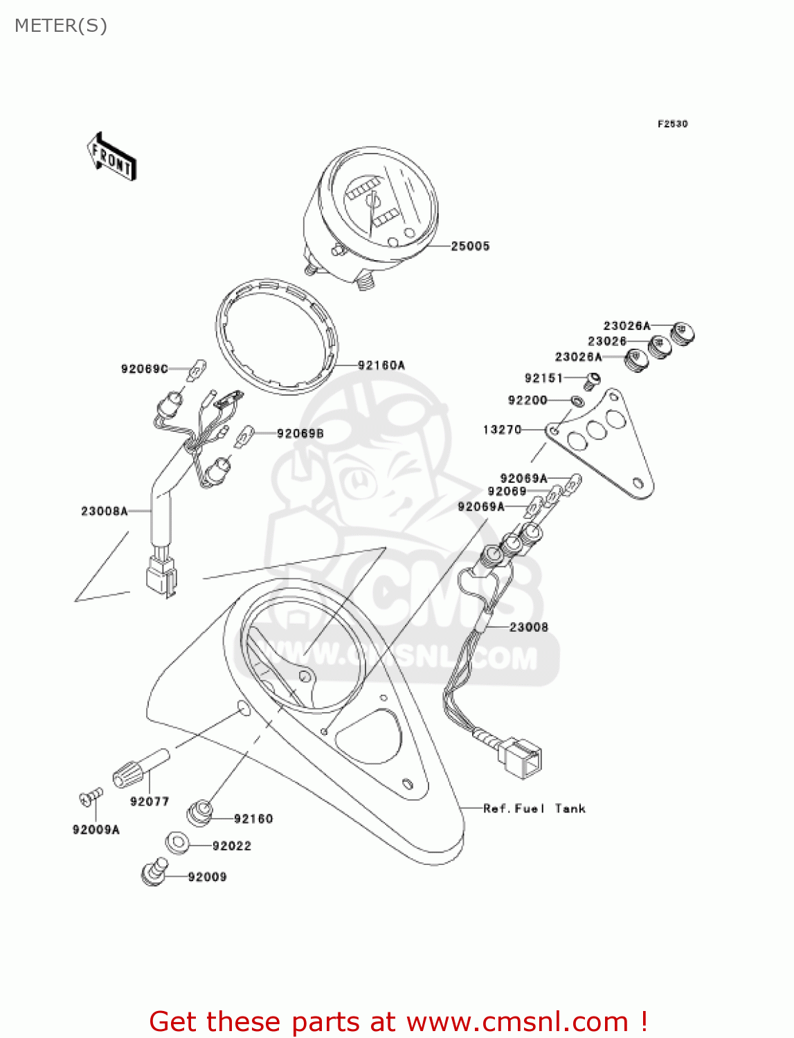 METER(S) VN800E6F VULCAN 800 DRIFTER 2006 USA CALIFORNIA