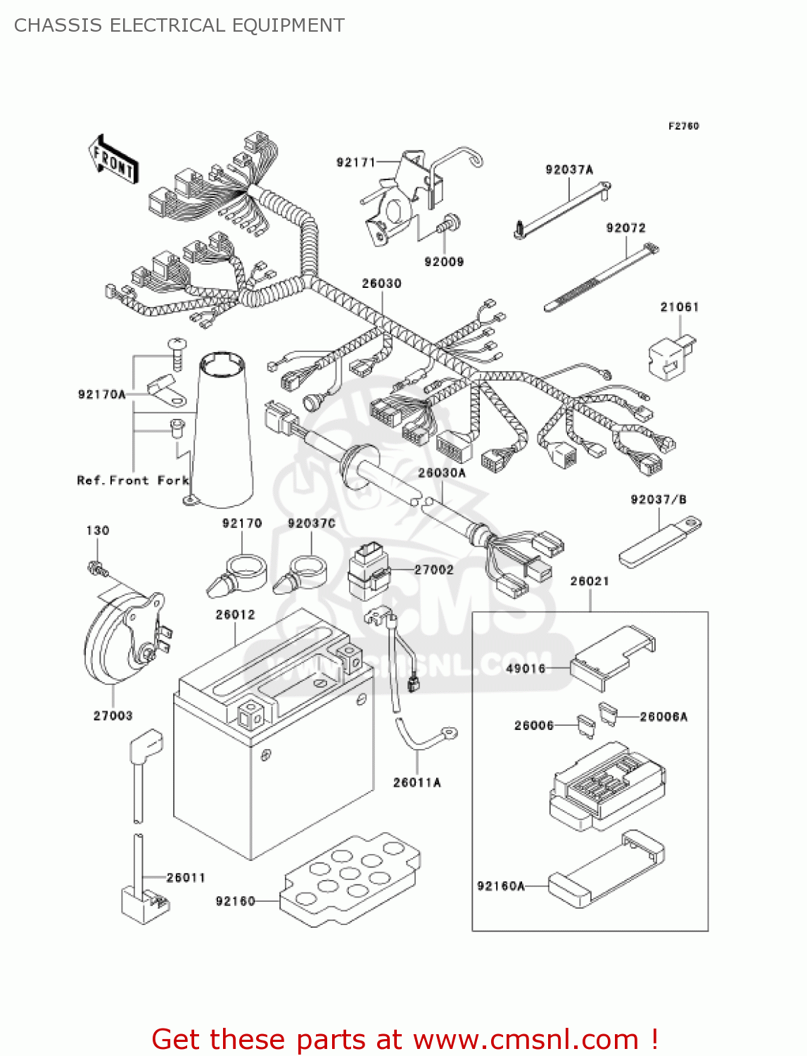 CHASSIS ELECTRICAL EQUIPMENT VN800E6F VULCAN 800 DRIFTER 2006 USA CALIFORNIA