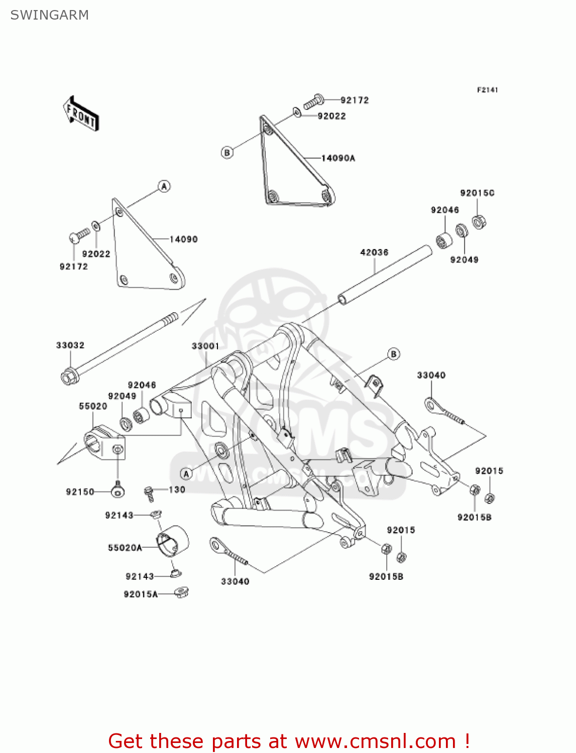 SWINGARM VN800E6F VULCAN 800 DRIFTER 2006 USA CALIFORNIA