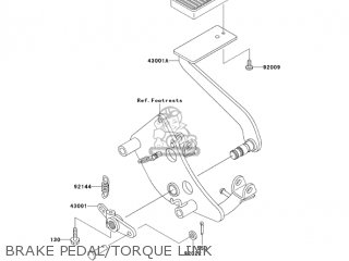 BRAKE PEDAL/TORQUE LINK - VN800E6F VULCAN 800 DRIFTER 2006 USA CALIFORNIA