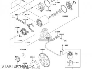 STARTER MOTOR - VN800E6F VULCAN 800 DRIFTER 2006 USA CALIFORNIA