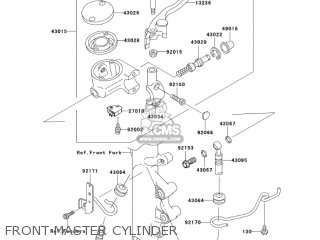 FRONT MASTER CYLINDER - VN800E6F VULCAN 800 DRIFTER 2006 USA CALIFORNIA
