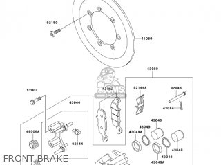 FRONT BRAKE - VN800E6F VULCAN 800 DRIFTER 2006 USA CALIFORNIA