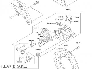 REAR BRAKE - VN800E6F VULCAN 800 DRIFTER 2006 USA CALIFORNIA