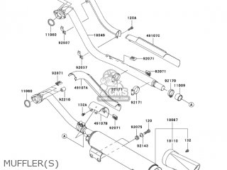 MUFFLER(S) - VN800E6F VULCAN 800 DRIFTER 2006 USA CALIFORNIA