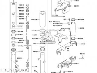 FRONT FORK - VN800E6F VULCAN 800 DRIFTER 2006 USA CALIFORNIA