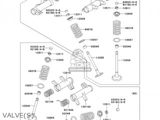 VALVE(S) - VN800E6F VULCAN 800 DRIFTER 2006 USA CALIFORNIA