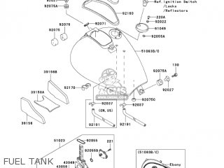 FUEL TANK - VN800E6F VULCAN 800 DRIFTER 2006 USA CALIFORNIA