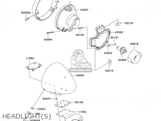 HEADLIGHT(S) - VN800E6F VULCAN 800 DRIFTER 2006 USA CALIFORNIA